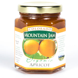 Organic Apricot Jam 8 oz Jar Made in Colorado