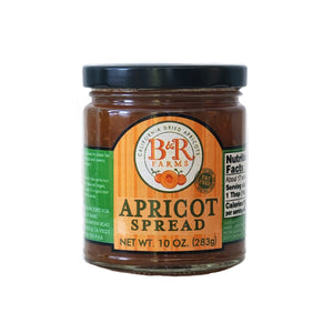 B&R Farms Local Apricot Spread, 10 0z (283g) Jar. Made in California