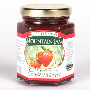 Organic Strawberry Jam 8 oz Jar Made in Colorado